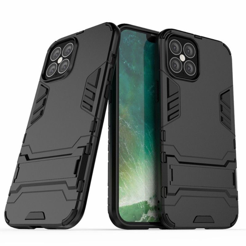 Hoesje iPhone 12 Pro Max Rood Zwart Ultrabestendig