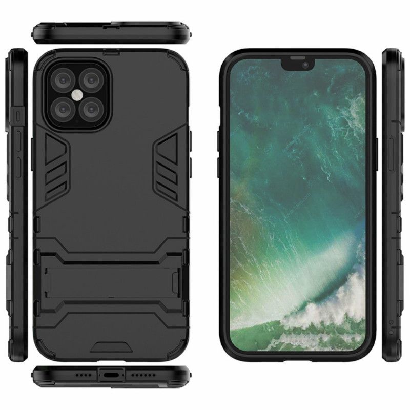 Hoesje iPhone 12 Pro Max Rood Zwart Ultrabestendig