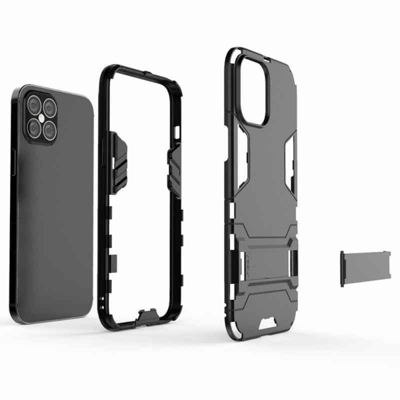 Hoesje iPhone 12 Pro Max Rood Zwart Ultrabestendig