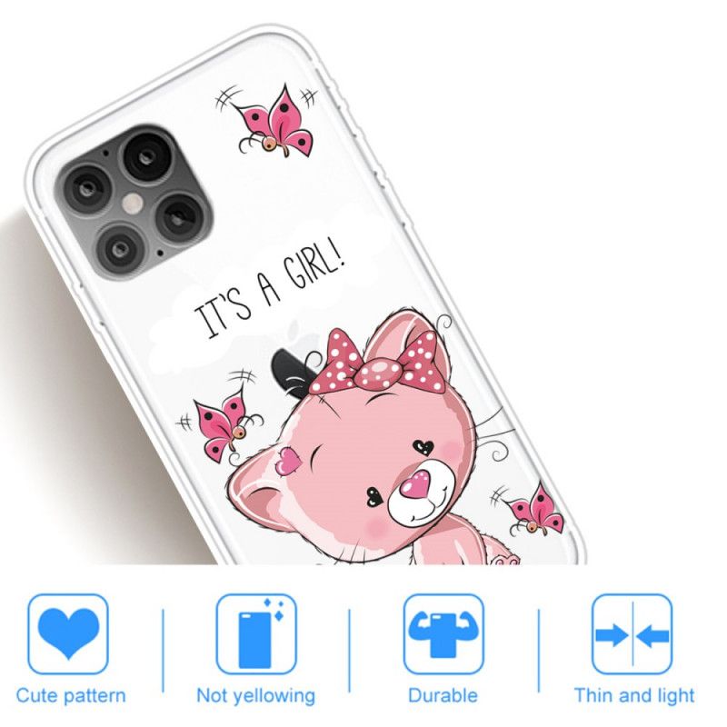 Hoesje iPhone 12 Pro Max Telefoonhoesje Het Is Een Meisje