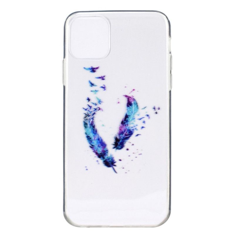 Hoesje voor iPhone 12 Pro Max Transparante Veren