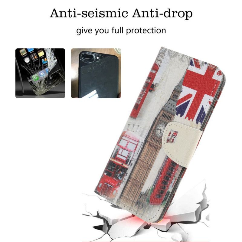 Leren Hoesje iPhone 12 Pro Max Leven In Londen