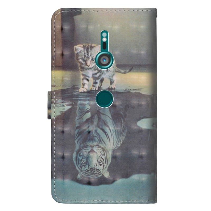 Cover Folio-hoesje Sony Xperia XZ3 Telefoonhoesje Ernest De Tijger