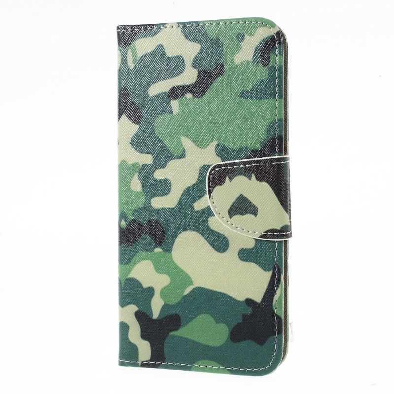 Cover Folio-hoesje Sony Xperia XZ3 Telefoonhoesje Militaire Camouflage