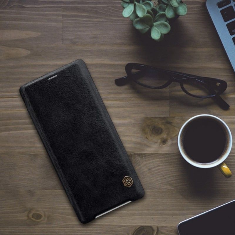 Folio-hoesje Sony Xperia XZ3 Rood Nillkin Qin-Reeks