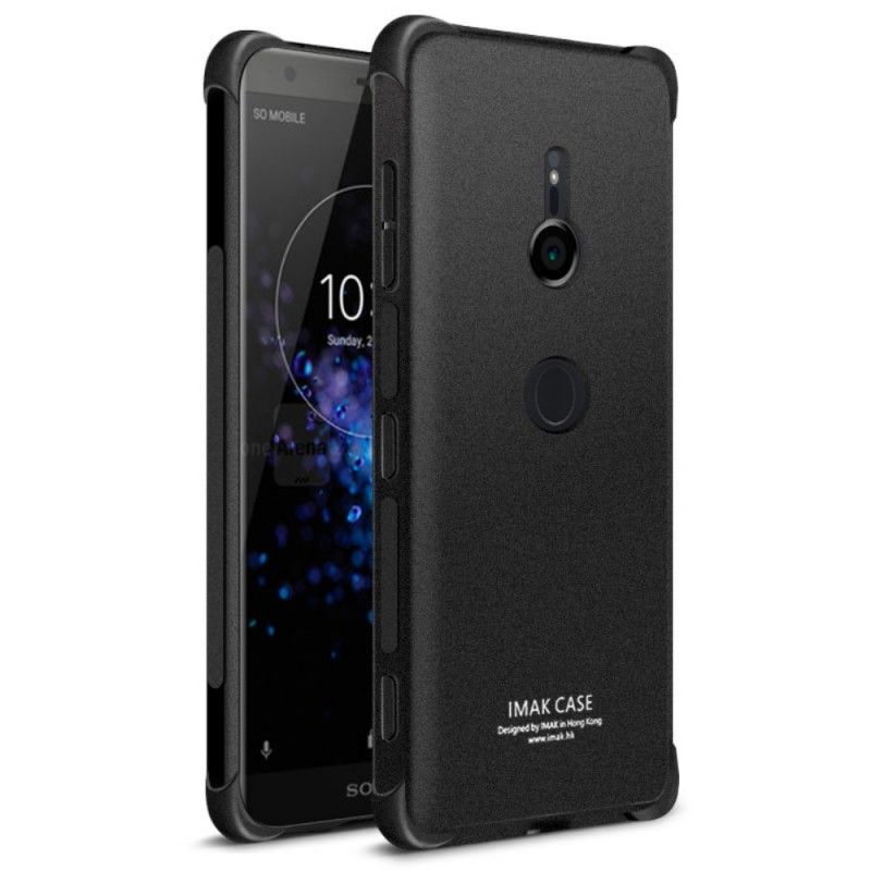 Hoesje voor Sony Xperia XZ3 Transparant Grijs Imak Huidgevoel