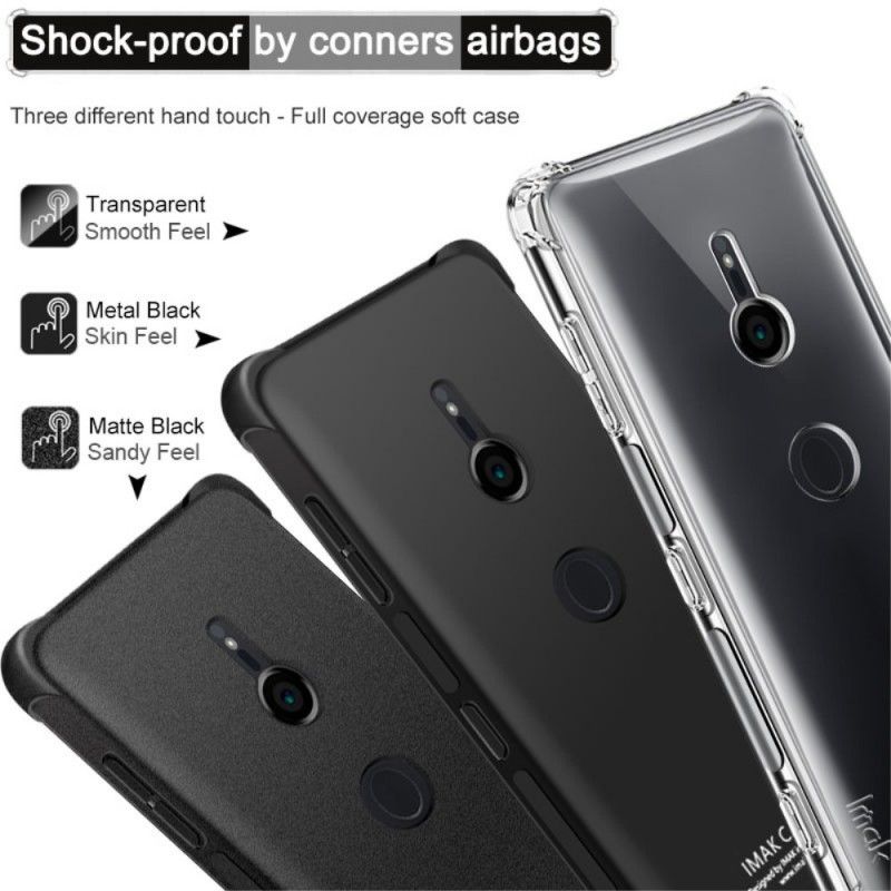 Hoesje voor Sony Xperia XZ3 Transparant Grijs Imak Huidgevoel