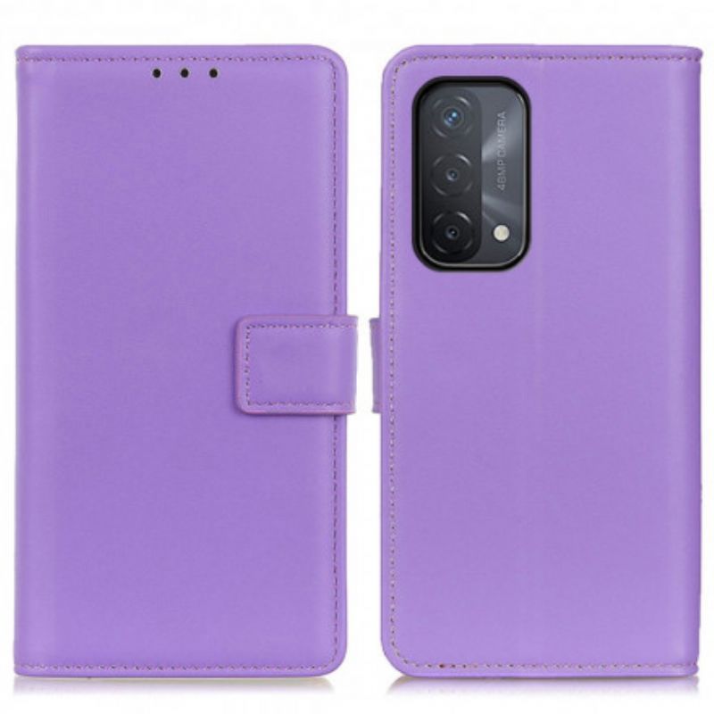 Bescherming Hoesje Oppo A54 5g / A74 5g Gewoon Kunstleer