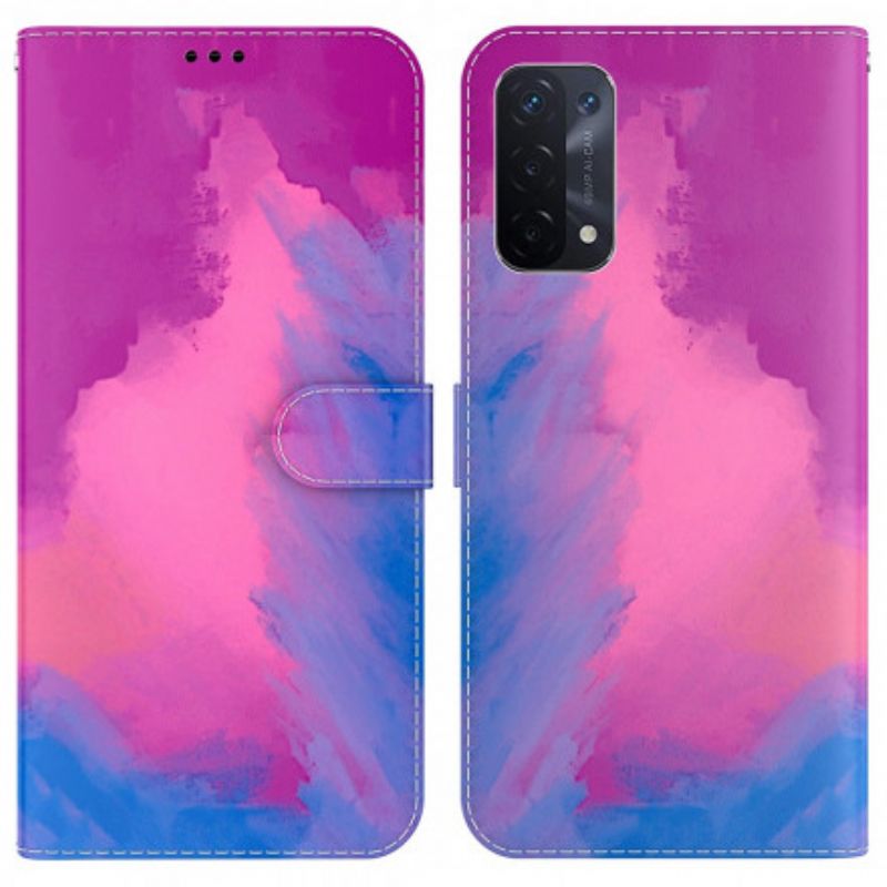 Folio-hoesje Oppo A54 5g / A74 5g Telefoonhoesje Aquarel