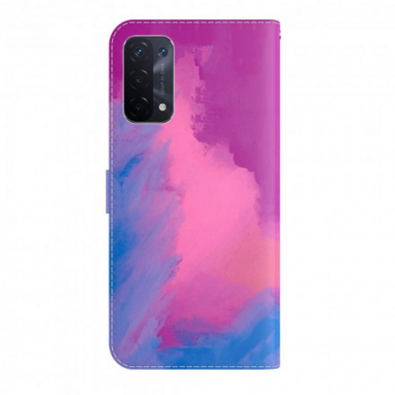 Folio-hoesje Oppo A54 5g / A74 5g Telefoonhoesje Aquarel