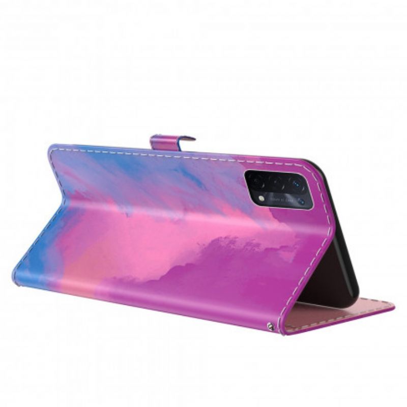 Folio-hoesje Oppo A54 5g / A74 5g Telefoonhoesje Aquarel