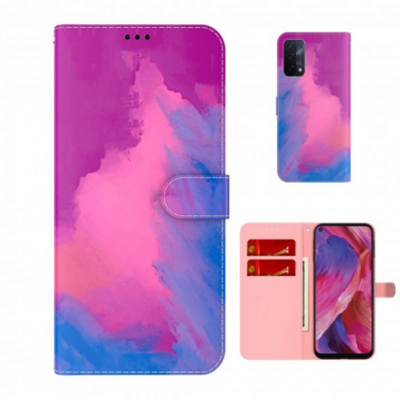Folio-hoesje Oppo A54 5g / A74 5g Telefoonhoesje Aquarel