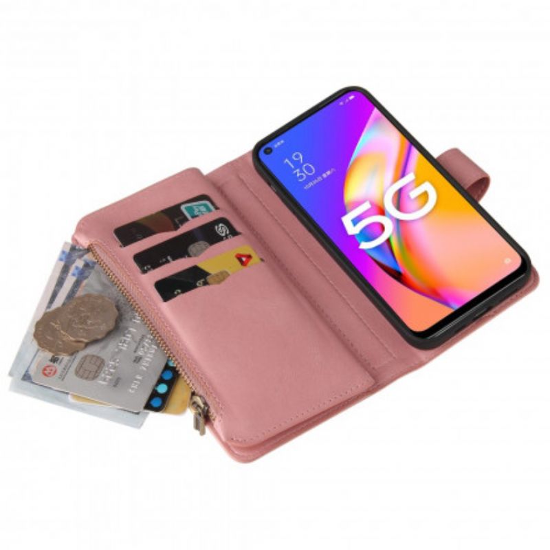 Folio-hoesje Oppo A54 5g / A74 5g Telefoonhoesje Multifunctionele 10 Kaarthouder