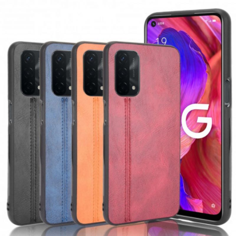 Hoesje Oppo A54 5g / A74 5g Couture Leereffect