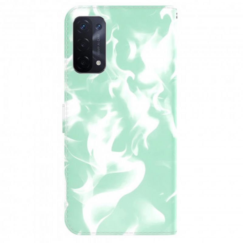 Leren Hoesje Oppo A54 5g / A74 5g Abstract Patroon Bescherming Hoesje