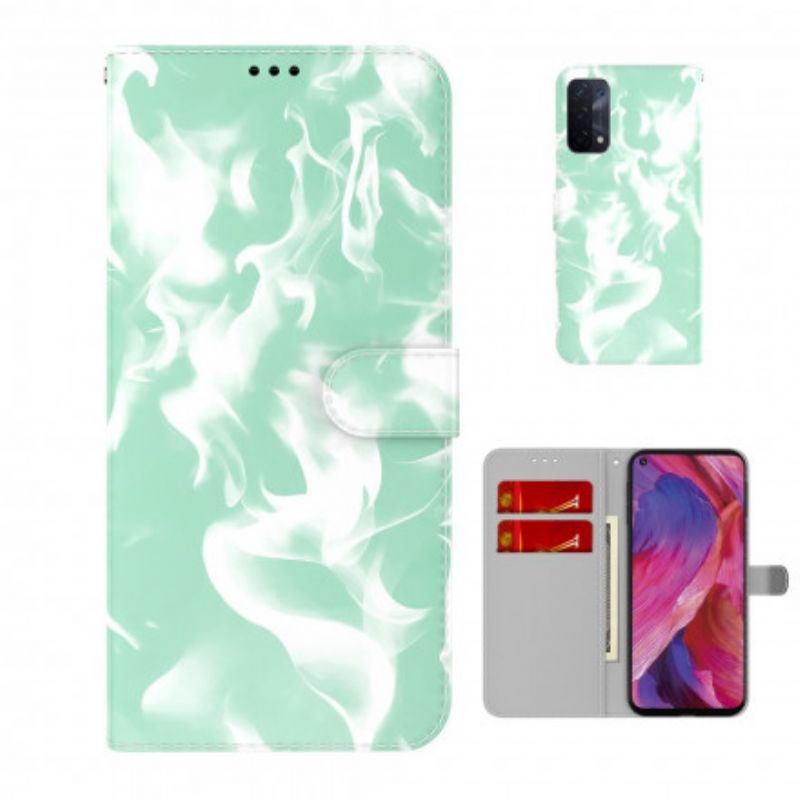 Leren Hoesje Oppo A54 5g / A74 5g Abstract Patroon Bescherming Hoesje