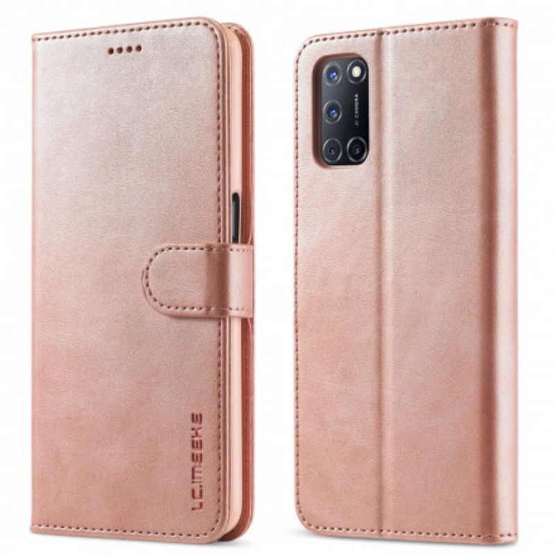 Leren Hoesje Voor Oppo A54 5g / A74 5g Lc.imeeke Leereffect