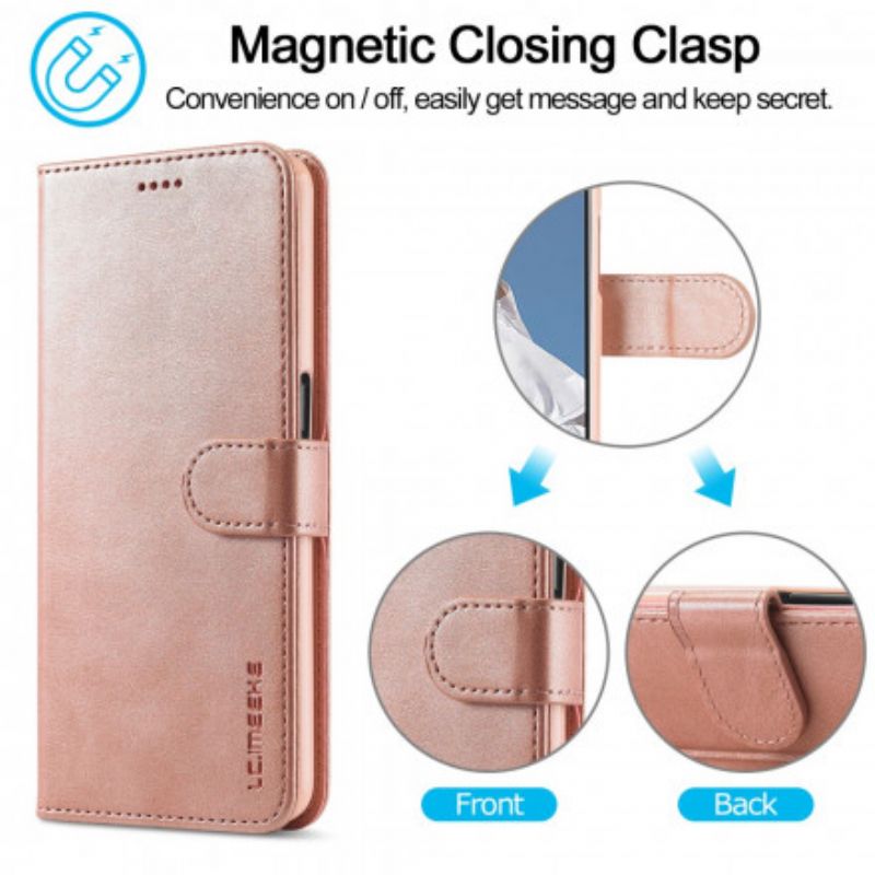 Leren Hoesje Voor Oppo A54 5g / A74 5g Lc.imeeke Leereffect