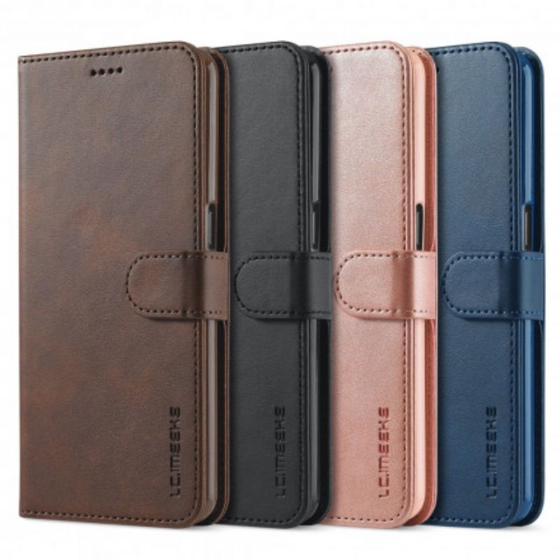 Leren Hoesje Voor Oppo A54 5g / A74 5g Lc.imeeke Leereffect