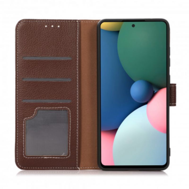 Leren Hoesje Voor Oppo A54 5g / A74 5g Lychee-textuur
