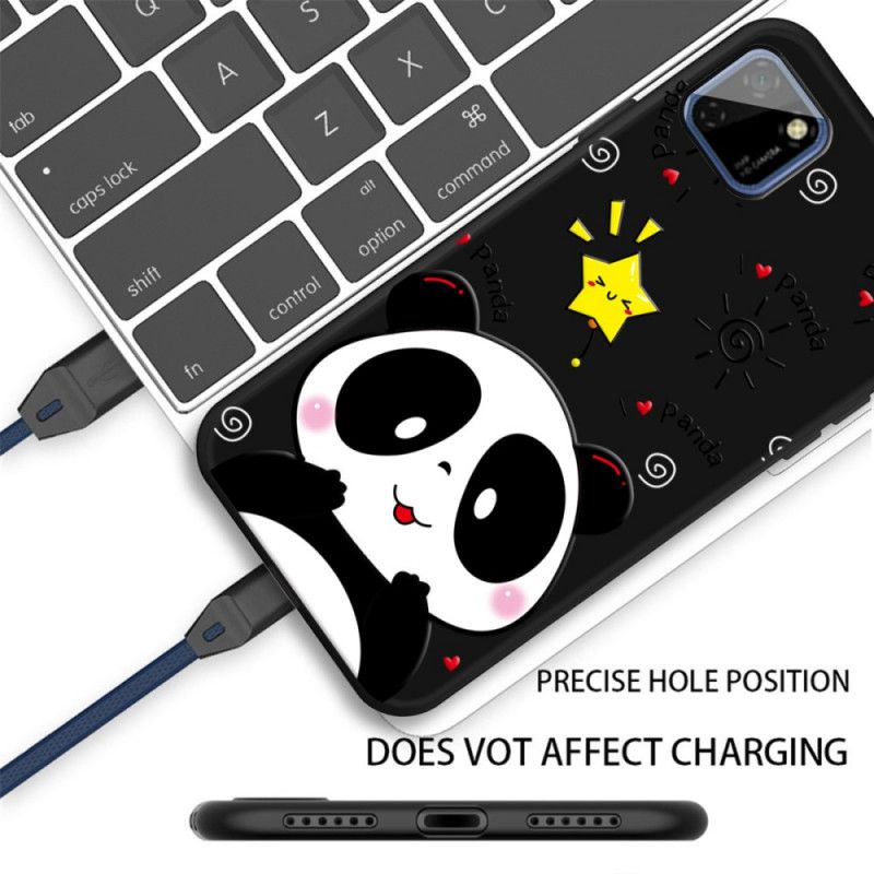 Cover Hoesje Huawei Y5p Telefoonhoesje Panda-Ster