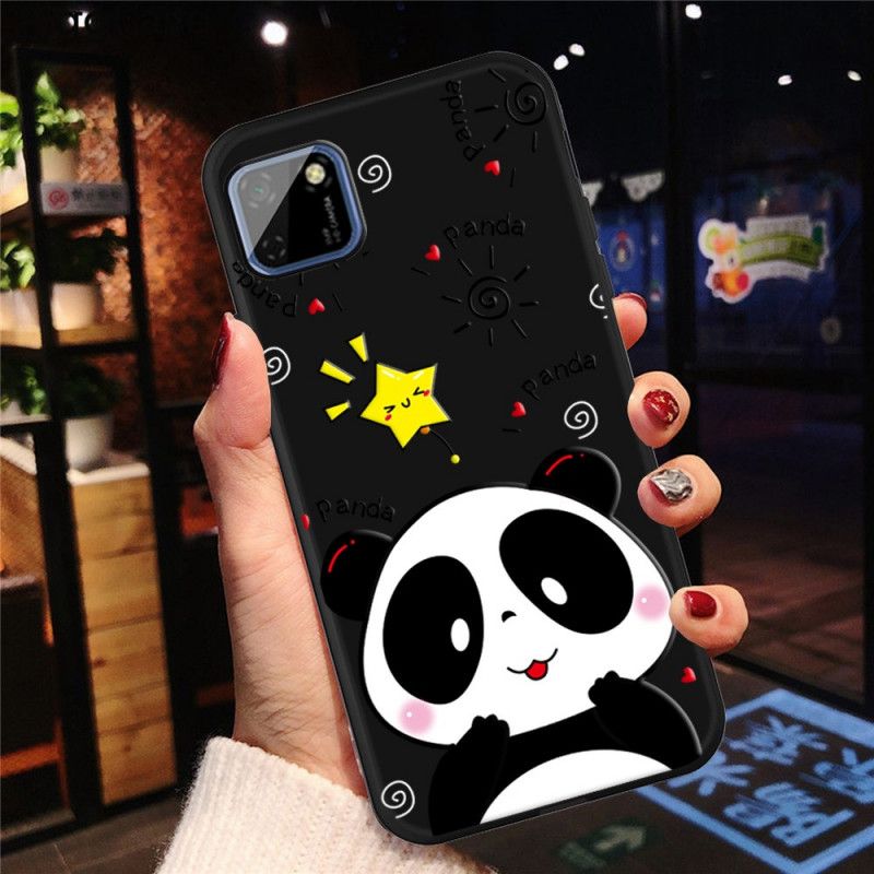 Cover Hoesje Huawei Y5p Telefoonhoesje Panda-Ster