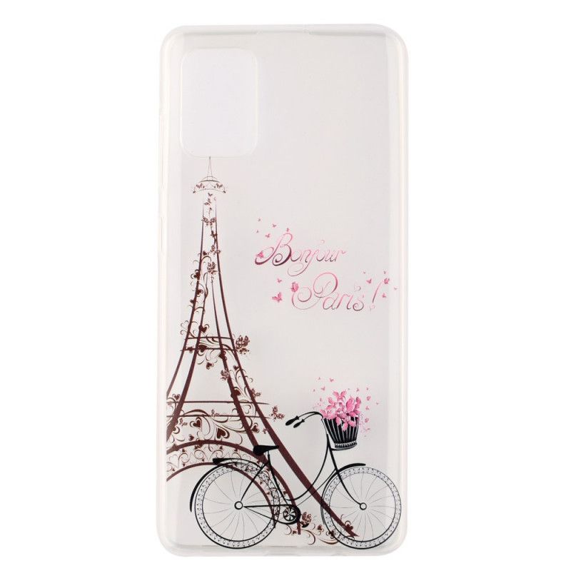 Cover Hoesje Huawei Y5p Telefoonhoesje Transparant Hallo Parijs