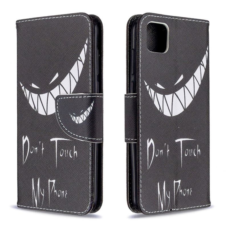 Flip Case Leren Huawei Y5p Duivelse Telefoon