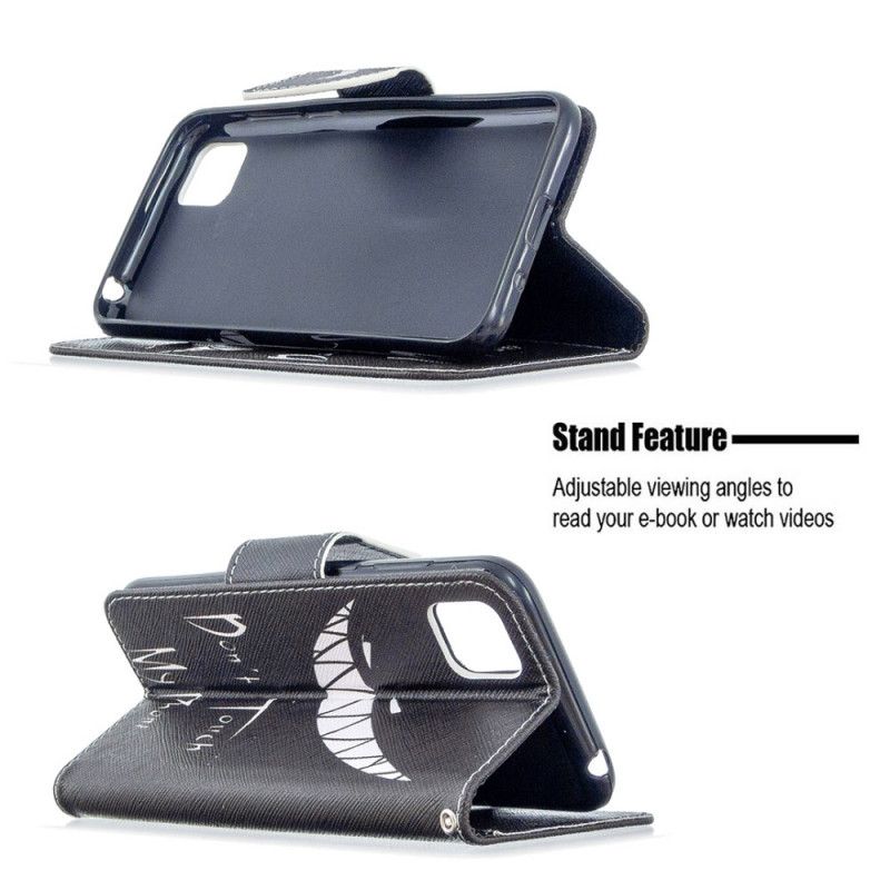 Flip Case Leren Huawei Y5p Duivelse Telefoon