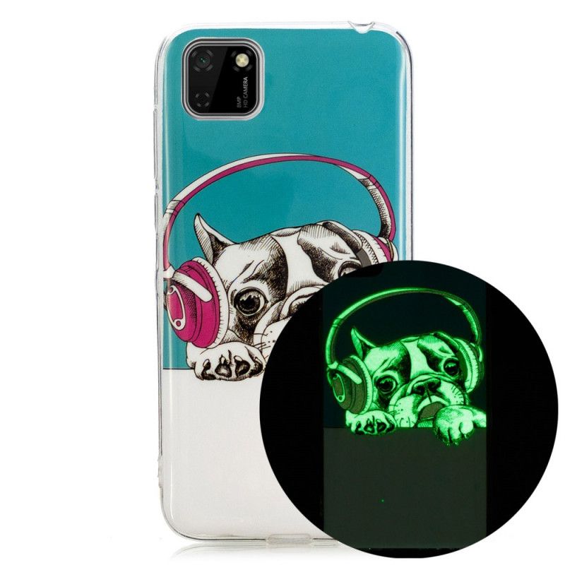 Hoesje Huawei Y5p Fluorescerende Hond