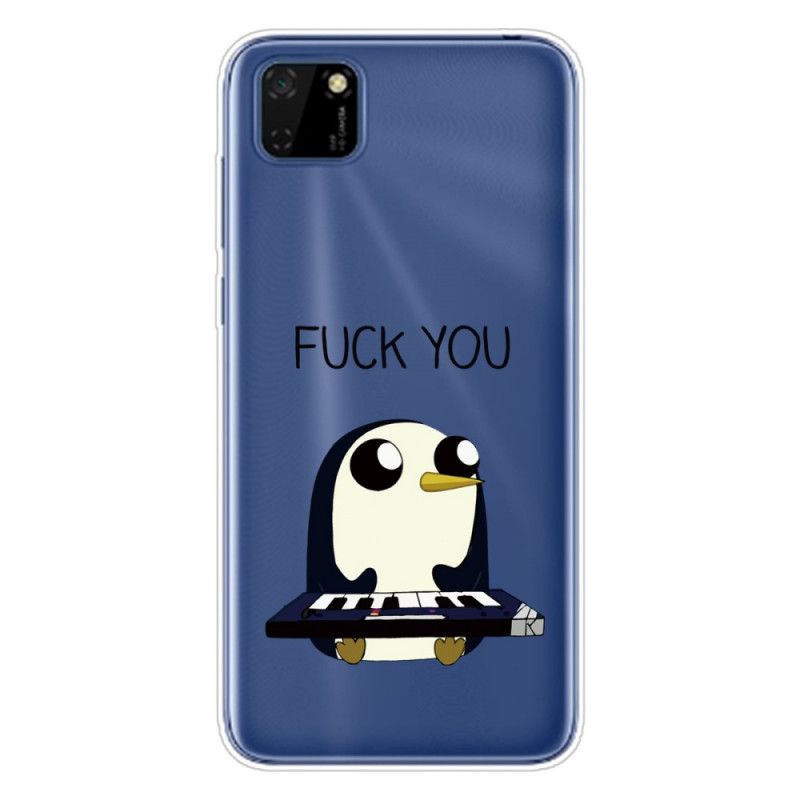 Hoesje Huawei Y5p Pinguin Fuck You