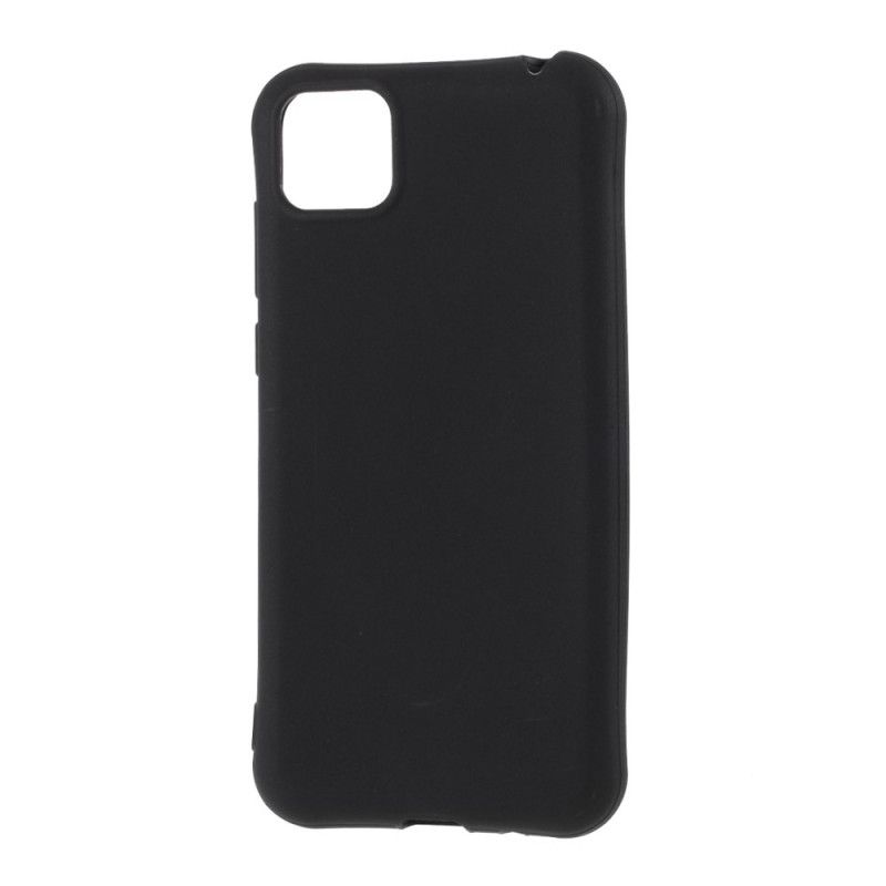 Hoesje Huawei Y5p Rood Zwart Mat Siliconen