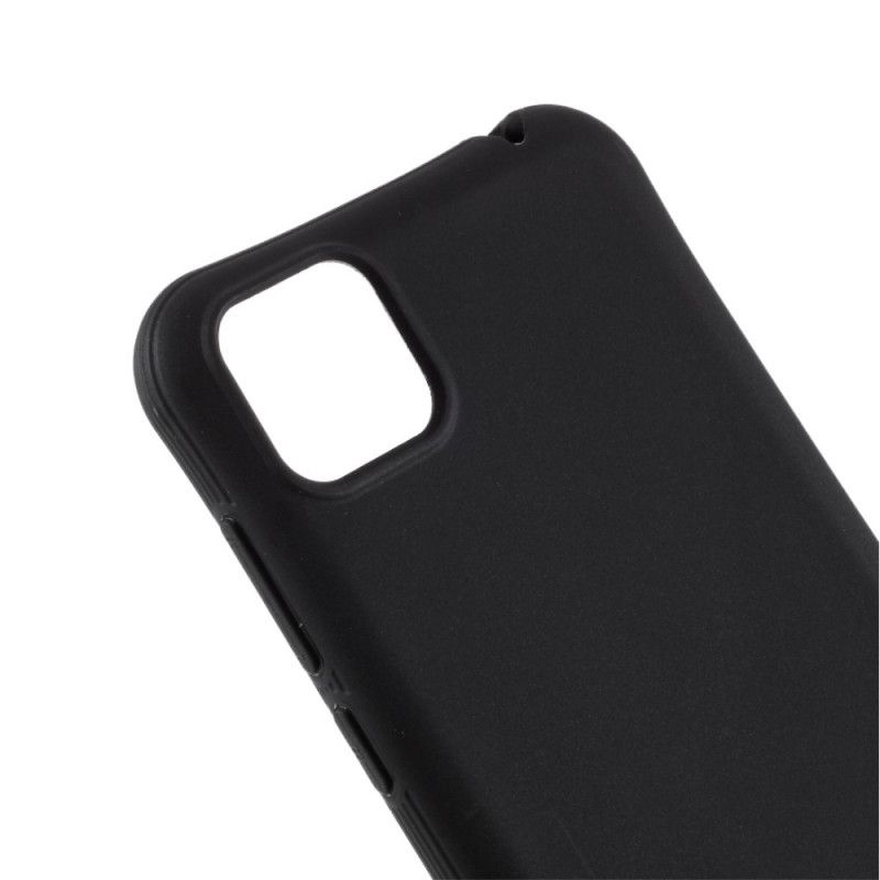 Hoesje Huawei Y5p Rood Zwart Mat Siliconen