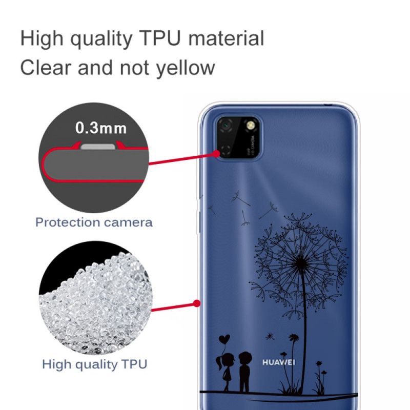 Hoesje Huawei Y5p Telefoonhoesje Paardenbloemliefde