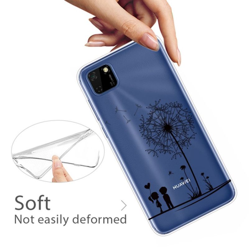 Hoesje Huawei Y5p Telefoonhoesje Paardenbloemliefde