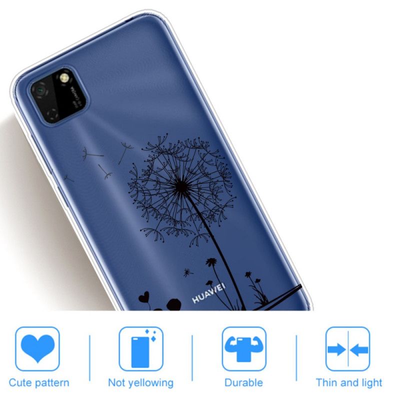 Hoesje Huawei Y5p Telefoonhoesje Paardenbloemliefde