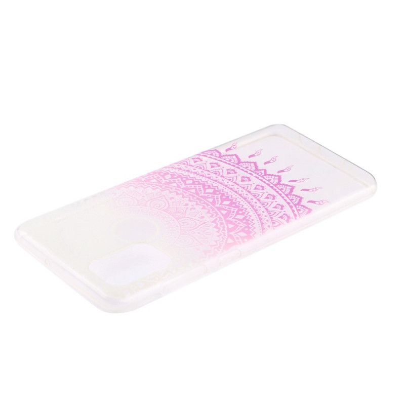 Hoesje voor Huawei Y5p Lichtblauw Roze Transparante Kleurrijke Mandala