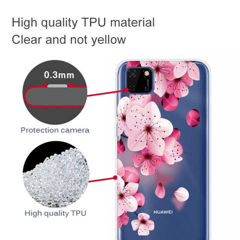Hoesje voor Huawei Y5p Premium Bloemen
