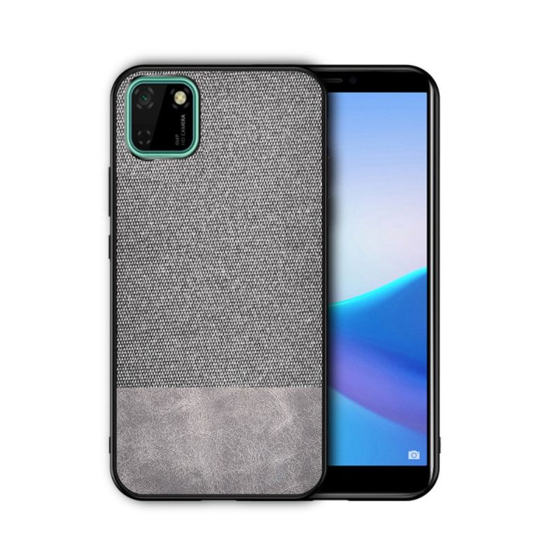 Hoesje voor Huawei Y5p Rood Imitatieleren Bijtpatroon