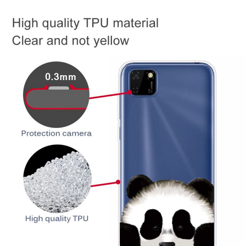 Hoesje voor Huawei Y5p Transparante Panda