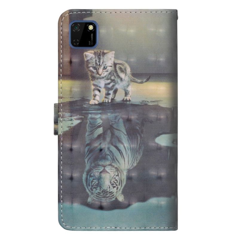 Leren Hoesje voor Huawei Y5p Ernest De Tijger