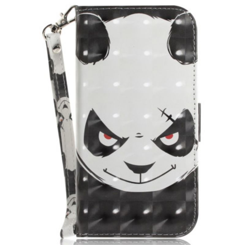 Bescherming Hoesje Oneplus Nord 5 Boze Panda Met Bandjes