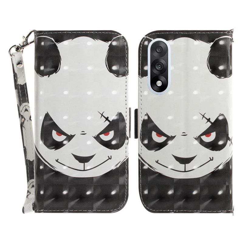 Bescherming Hoesje Oneplus Nord 5 Boze Panda Met Bandjes