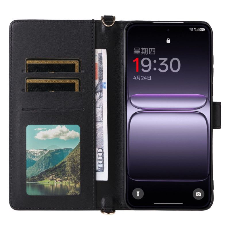 Bescherming Hoesje Oneplus Nord 5 Gewatteerd Met Schouder Bandje