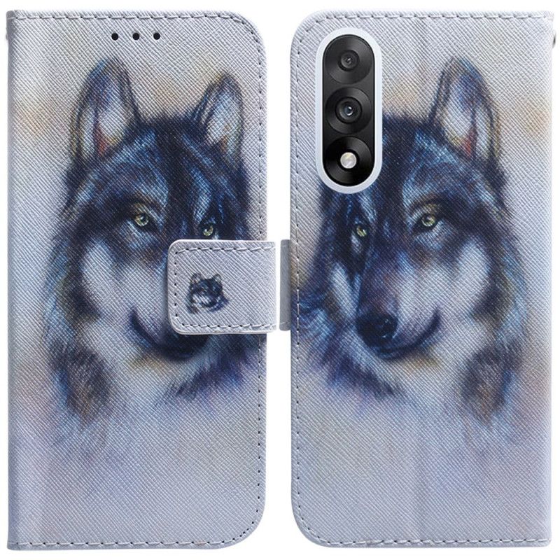 Bescherming Hoesje Oneplus Nord 5 Wolf In Aquarel