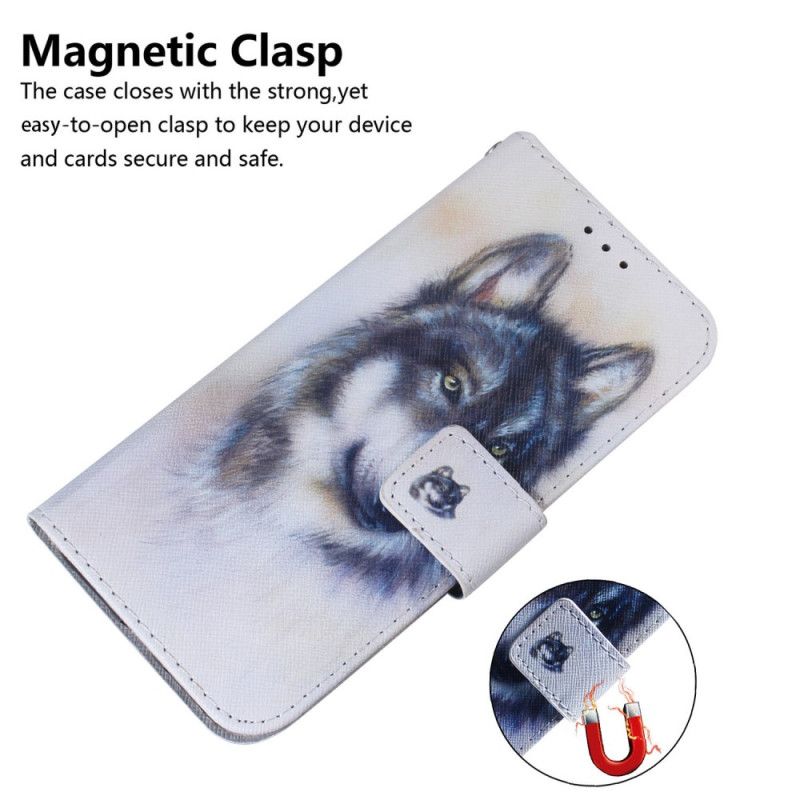 Bescherming Hoesje Oneplus Nord 5 Wolf In Aquarel
