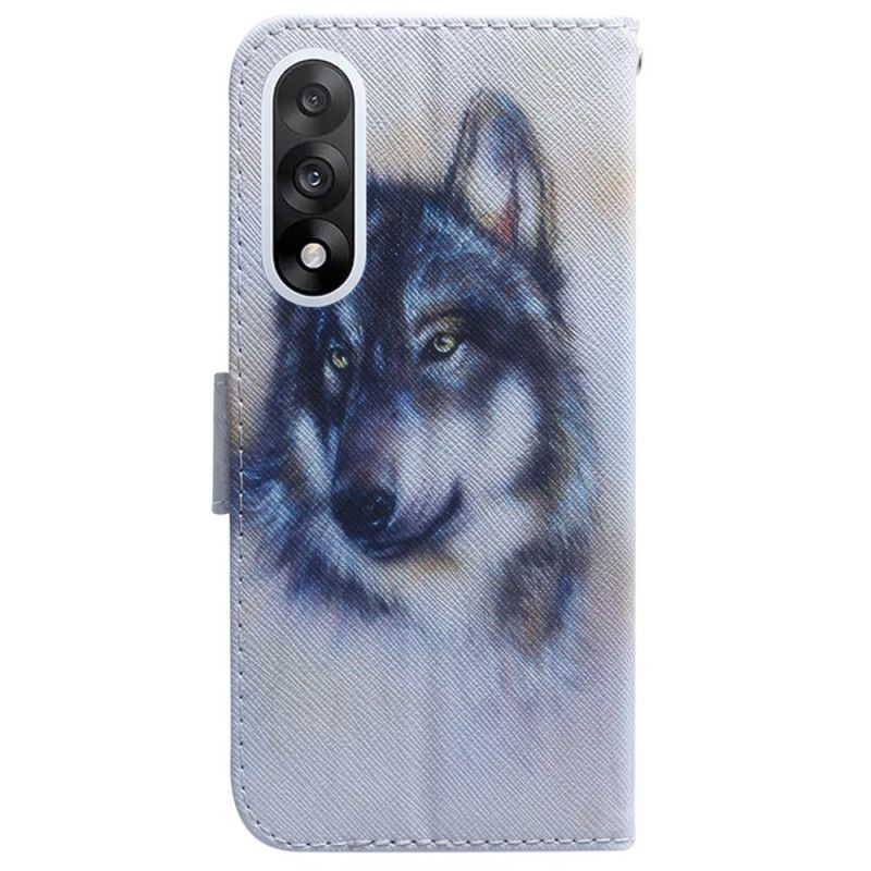 Bescherming Hoesje Oneplus Nord 5 Wolf In Aquarel