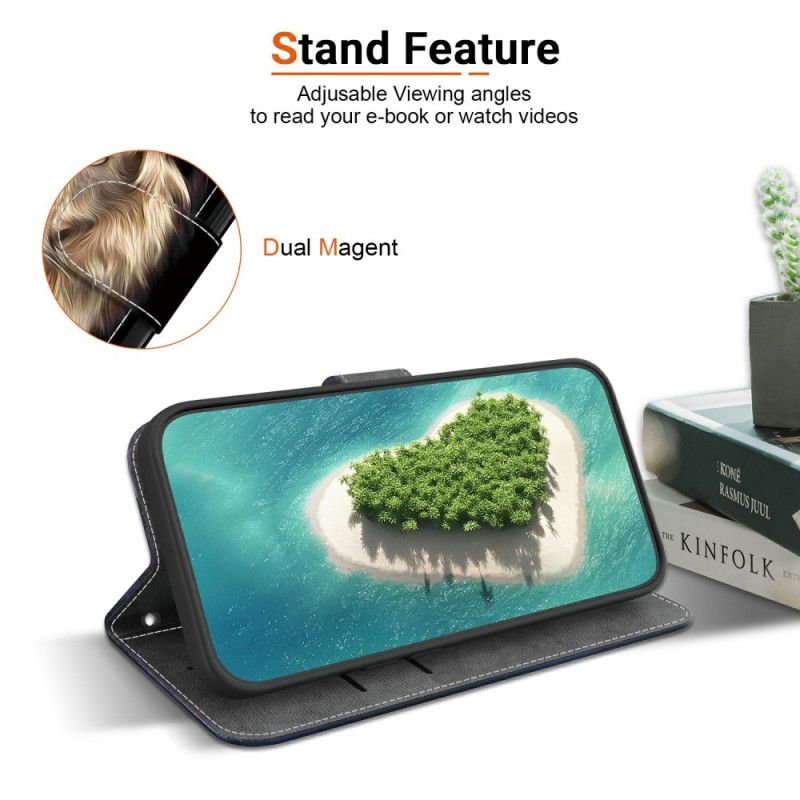 Flip Case Leren Oneplus Nord 5 Dromende Leeuw