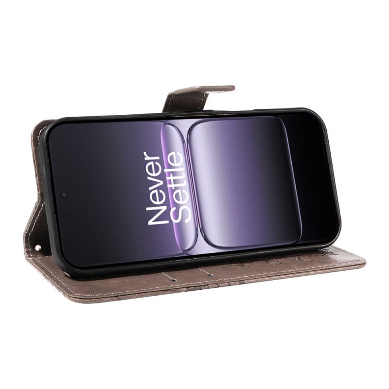 Flip Case Leren Oneplus Nord 5 Groot Vlinders