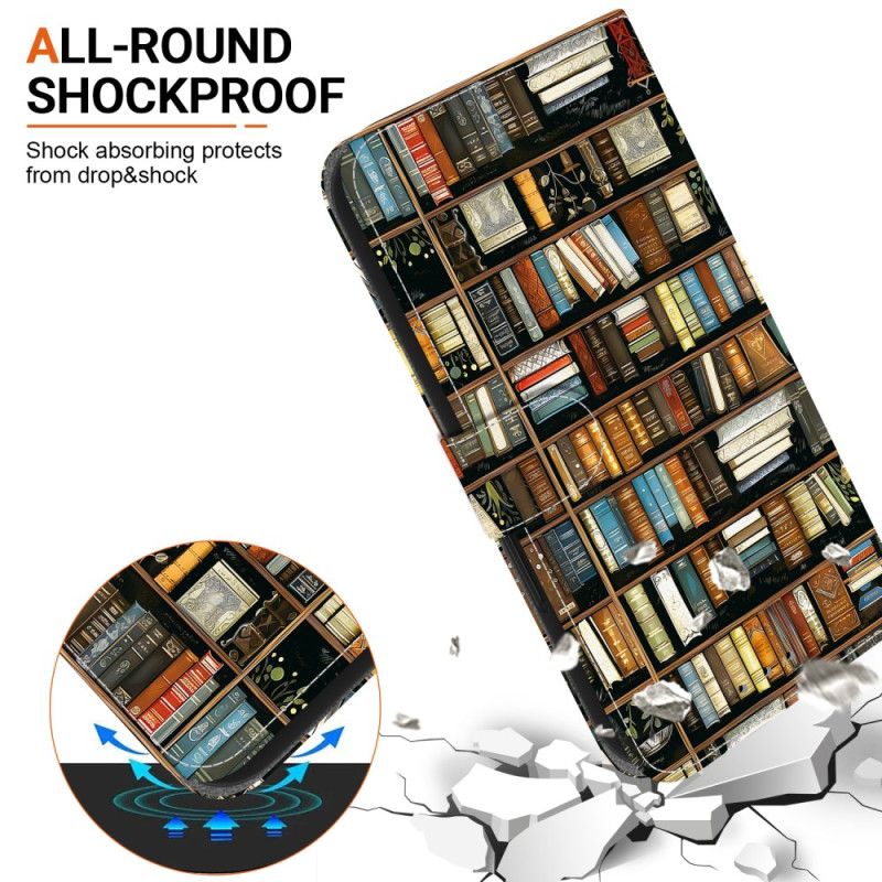 Folio-hoesje Oneplus Nord 5 Bibliotheek